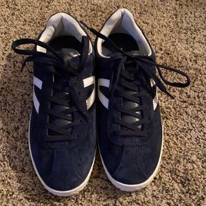 Tretorn blue suede sneakers. Size 10